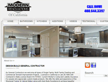 Tablet Screenshot of modernrenovationsca.com